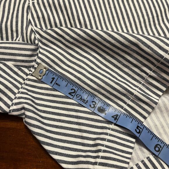 Old Navy Striped Everyday Shorts Women's Size 4 Cotton Blue White - Picture 5 of 6